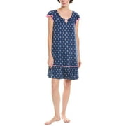 womens Sleep Chemise, m, Blue
